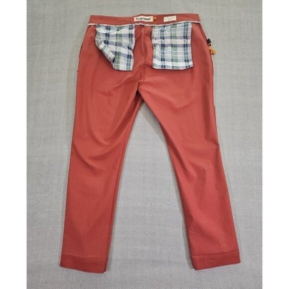 Tailor Vintage Men's Slim Fit Pants 38x30 Canyon Red Stretch Cotton Spandex NWT - Picture 15 of 16